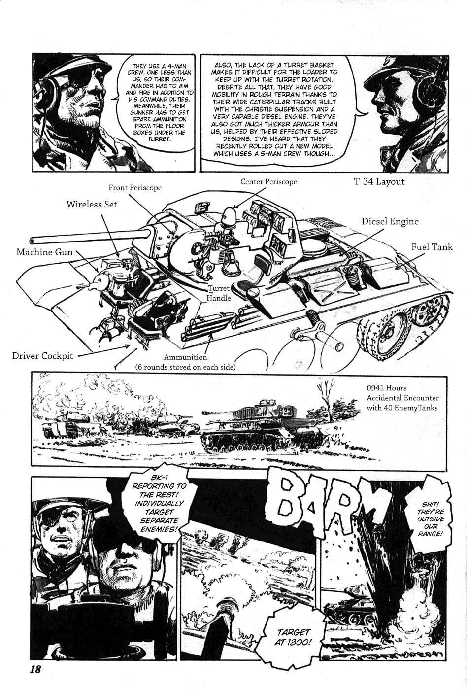 Kuro Kishi Monogatari Chapter 2 page 4 - Chapter 2: "Panzer vor!" Iron Coffin or Not!