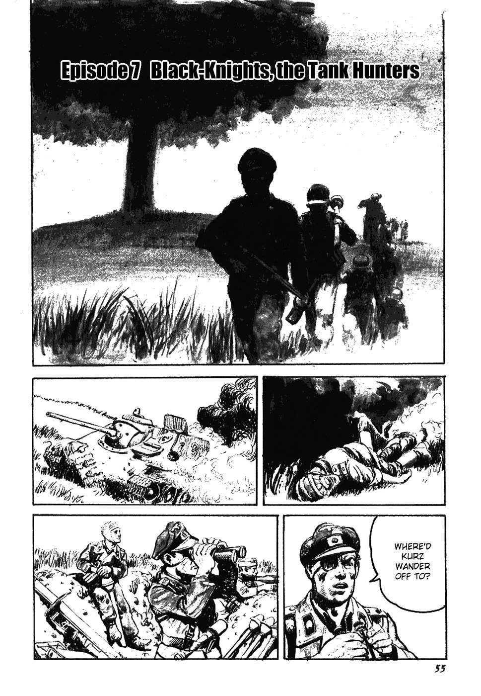 Kuro Kishi Monogatari Chapter 7 page 1 - Chapter 7: Black-Knights, the Tank Hunters