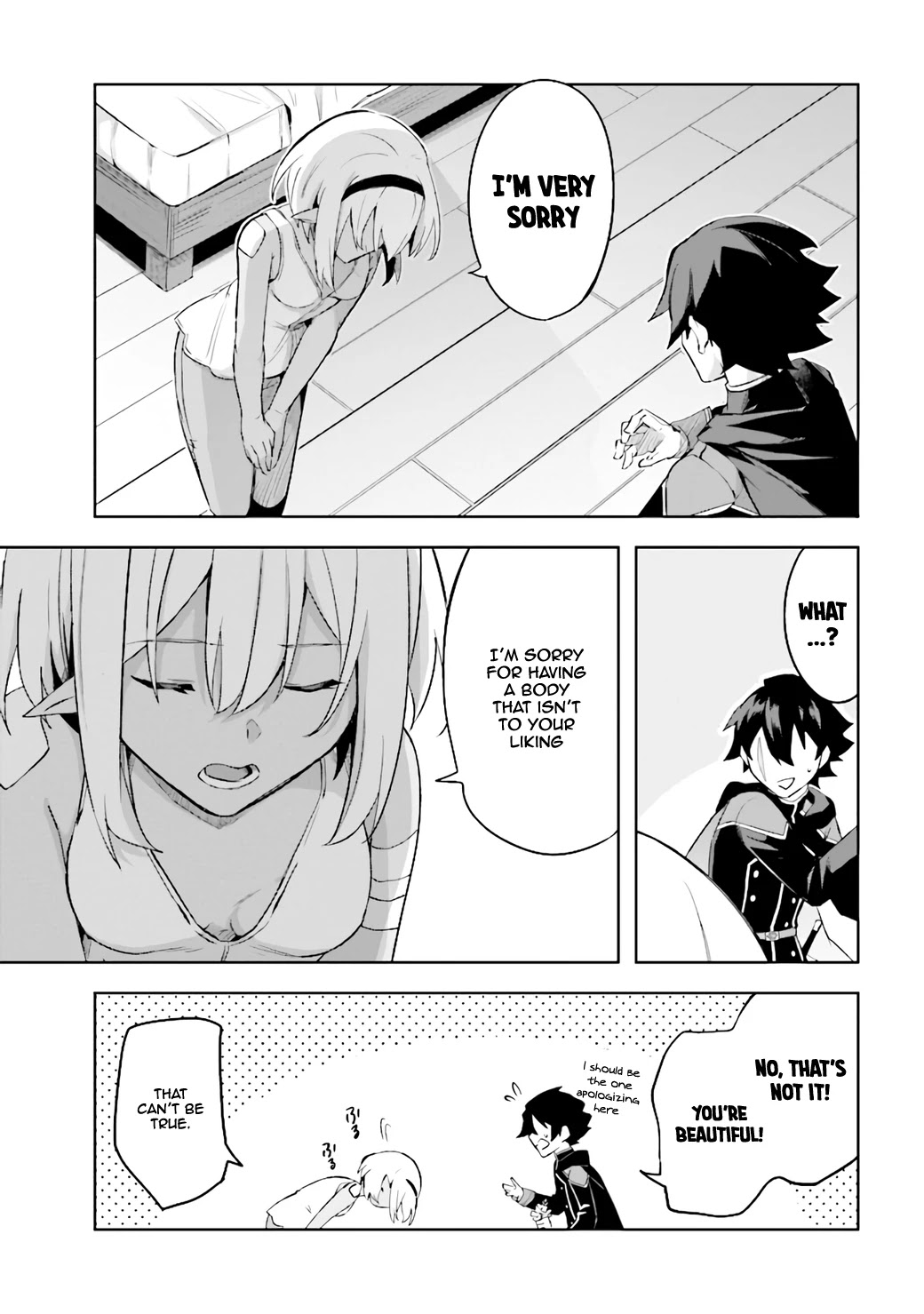 Kuro no Senki: Isekai Ten’i Shita Boku ga Saikyou na no wa Bed no Ue dake no You desu Chapter 2.2 page 10 - Chapter 2.2