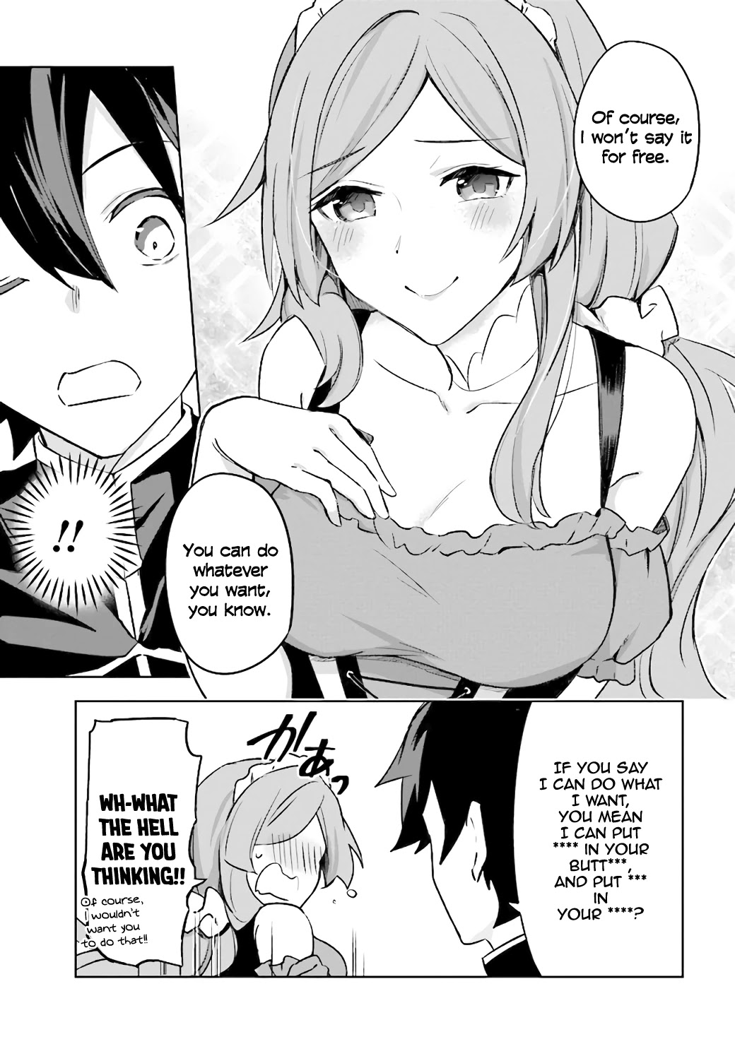 Kuro no Senki: Isekai Ten’i Shita Boku ga Saikyou na no wa Bed no Ue dake no You desu Chapter 4 page 6 - Chapter 4