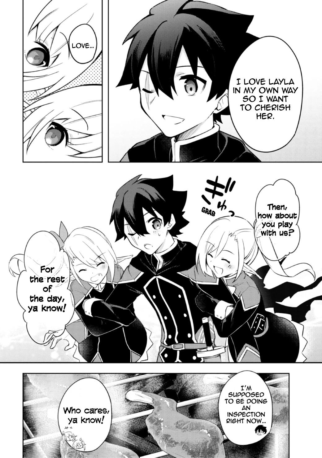 Kuro no Senki: Isekai Ten’i Shita Boku ga Saikyou na no wa Bed no Ue dake no You desu Chapter 7.2 page 12 - Chapter 7.2