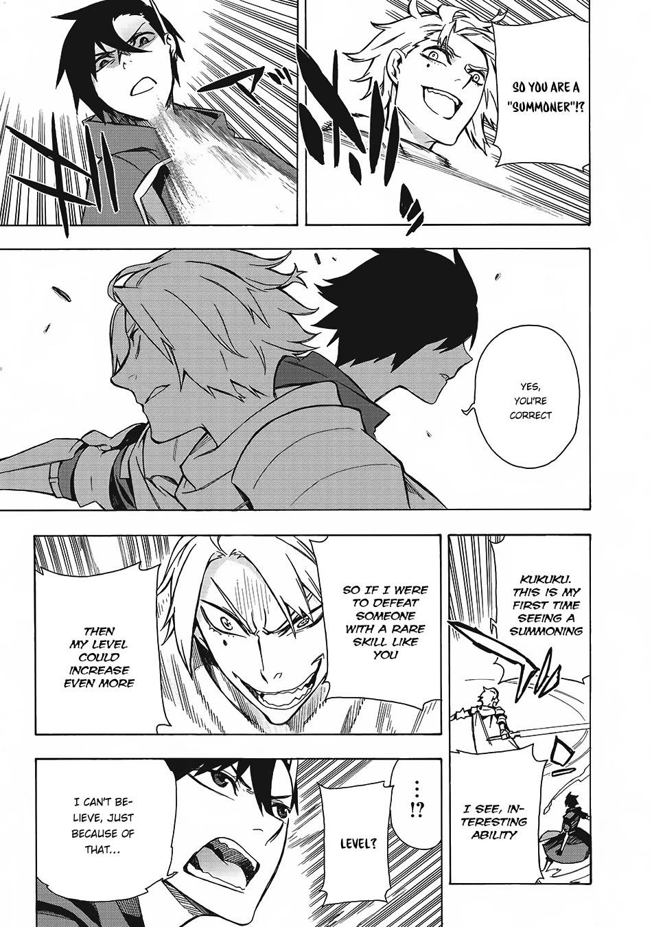 Kuro no Shoukanshi Chapter 3 page 12 - Chapter 3: Black Soul Knights II