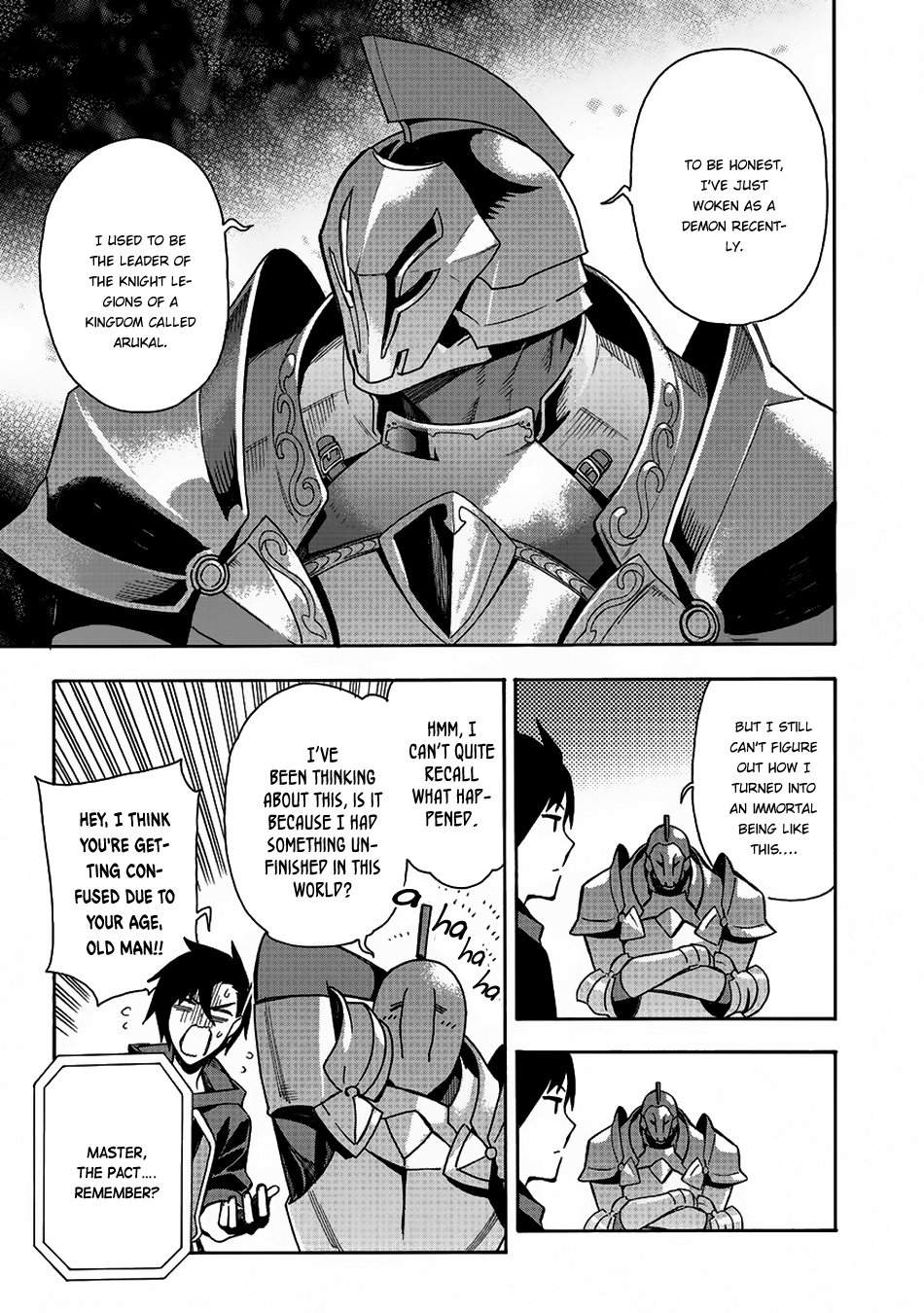 Kuro no Shoukanshi Chapter 4.2 page 4 - Chapter 4: The Dark Spirit Knight v2