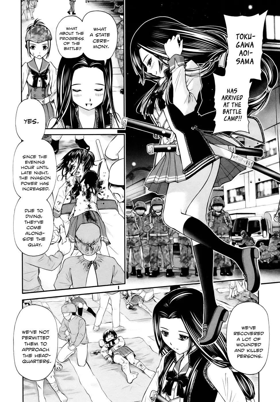 Kurogane Hime Chapter 4 page 12 - Chapter 4: Female Border Guards