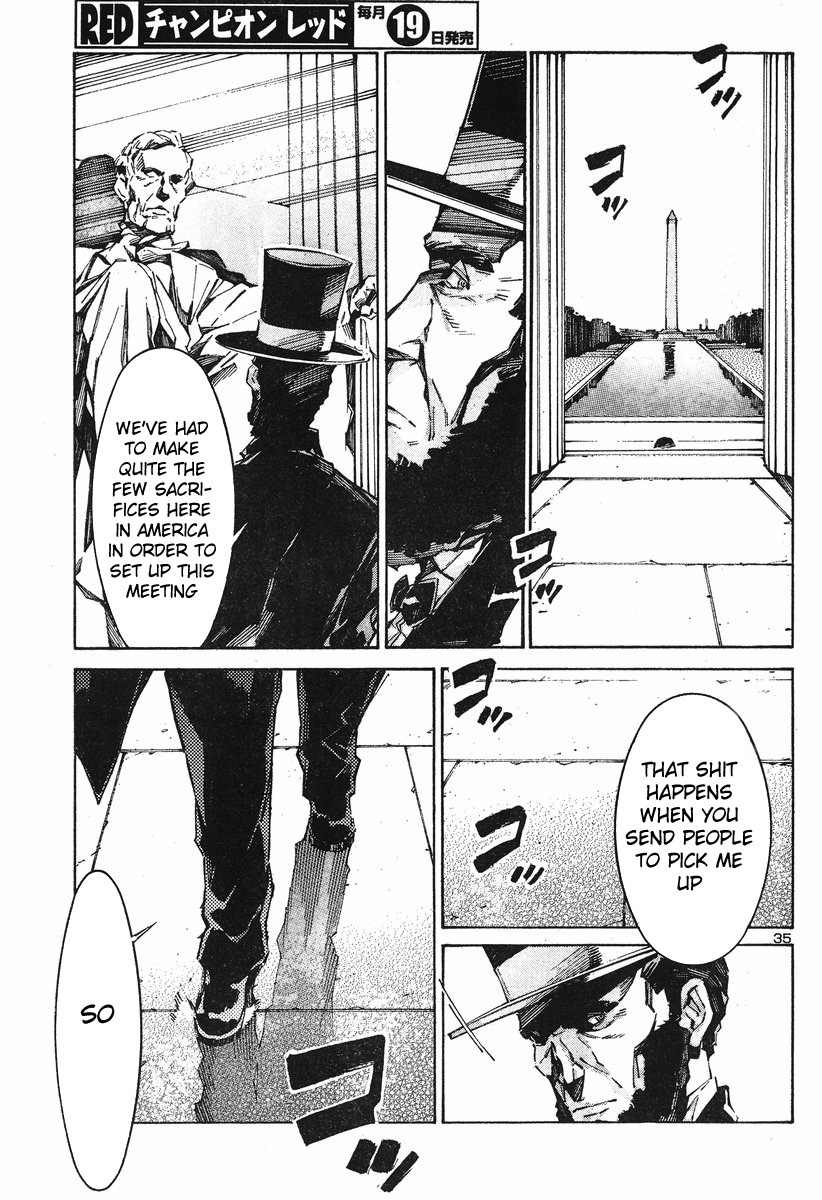 Kurogane no Linebarrel Chapter 100 page 35 - Chapter 100: Monster