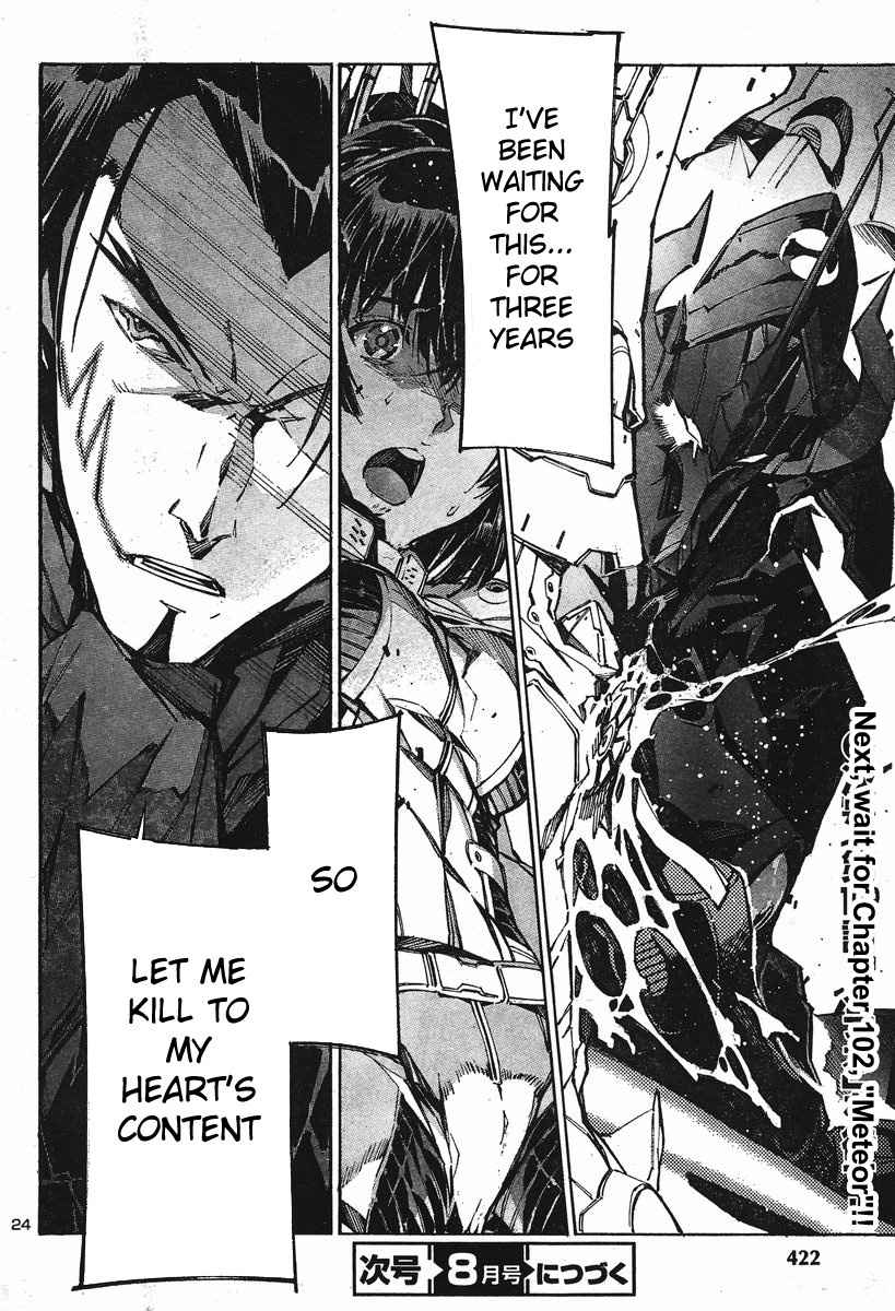 Kurogane no Linebarrel Chapter 101 page 24 - Chapter 101: The Raging Interceptor