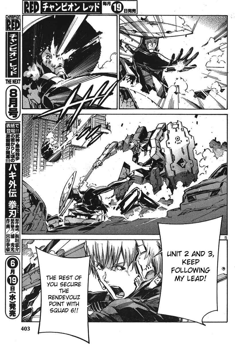 Kurogane no Linebarrel Chapter 101 page 5 - Chapter 101: The Raging Interceptor