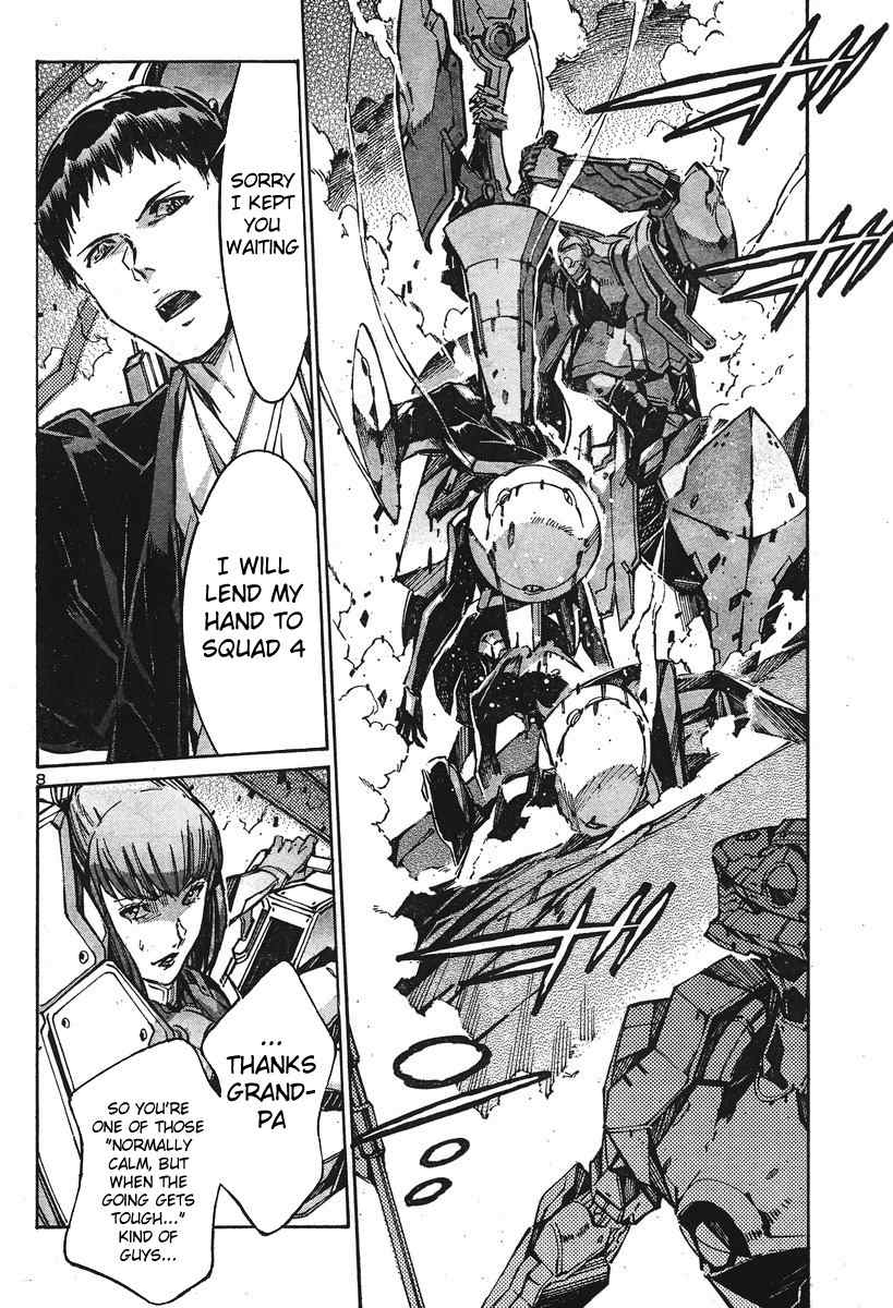 Kurogane no Linebarrel Chapter 101 page 9 - Chapter 101: The Raging Interceptor
