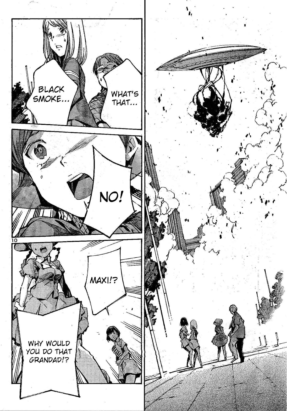 Kurogane no Linebarrel Chapter 105 page 11 - Chapter 105: Three Horns