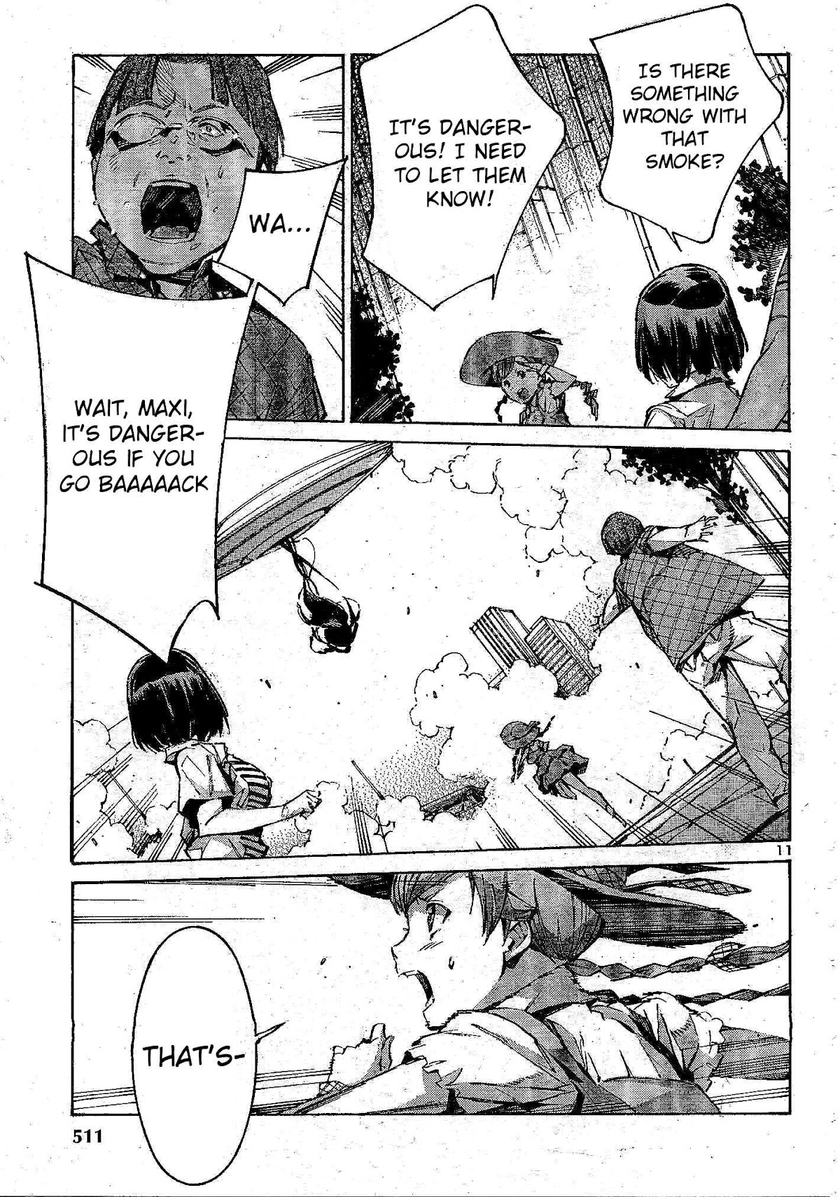 Kurogane no Linebarrel Chapter 105 page 12 - Chapter 105: Three Horns