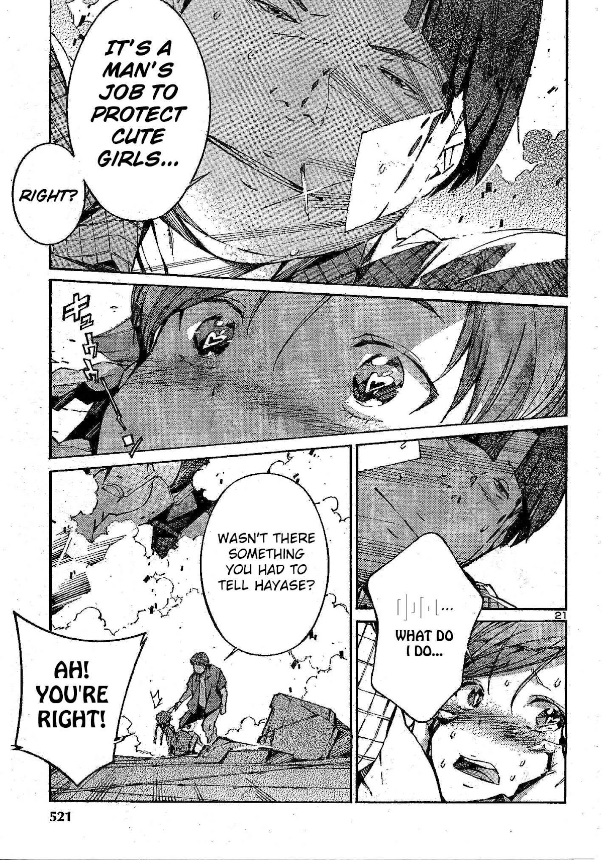 Kurogane no Linebarrel Chapter 105 page 22 - Chapter 105: Three Horns