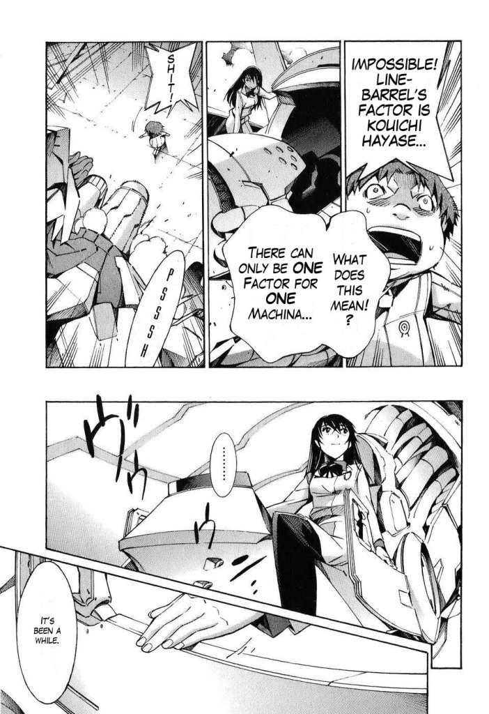 Kurogane no Linebarrel Chapter 20 page 10 - Chapter 20: Black Enforcer