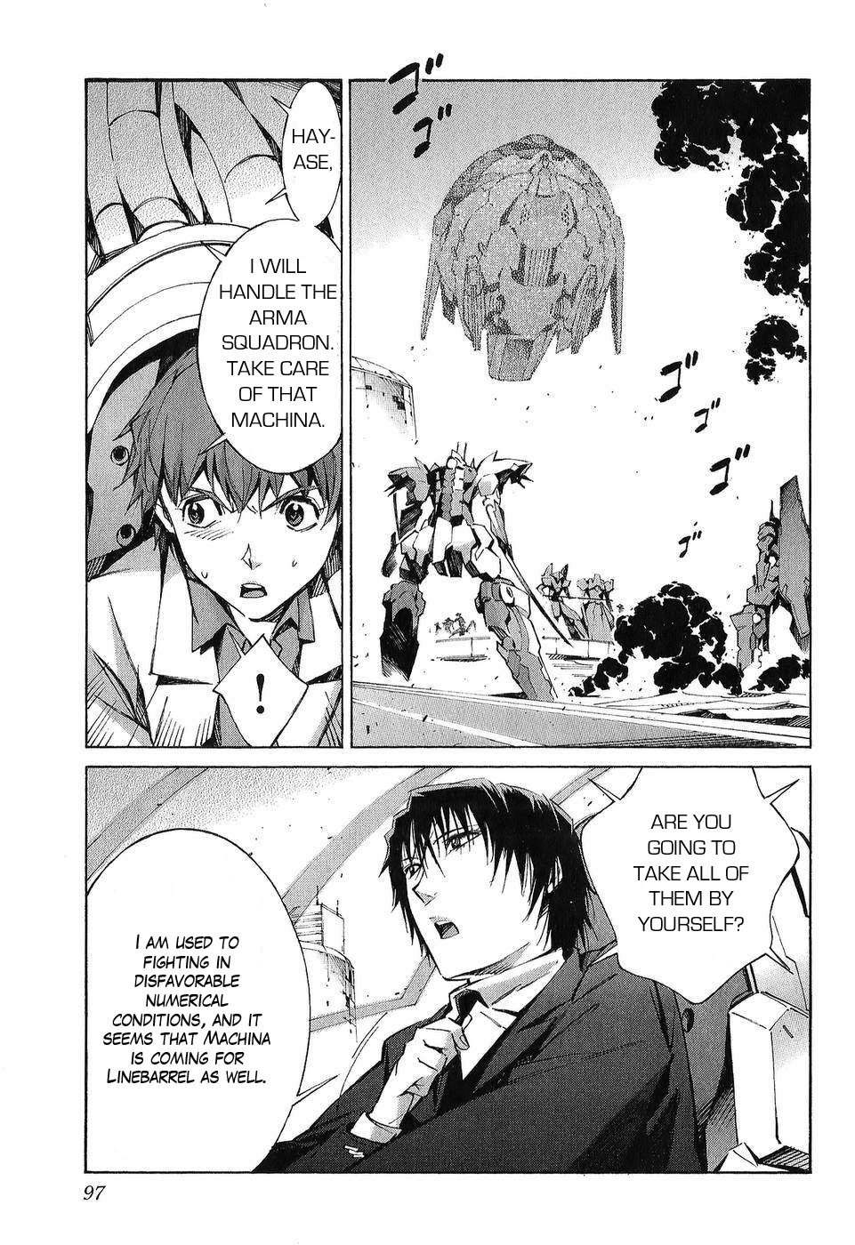 Kurogane no Linebarrel Chapter 22 page 7 - Chapter 22: Capricious Demons
