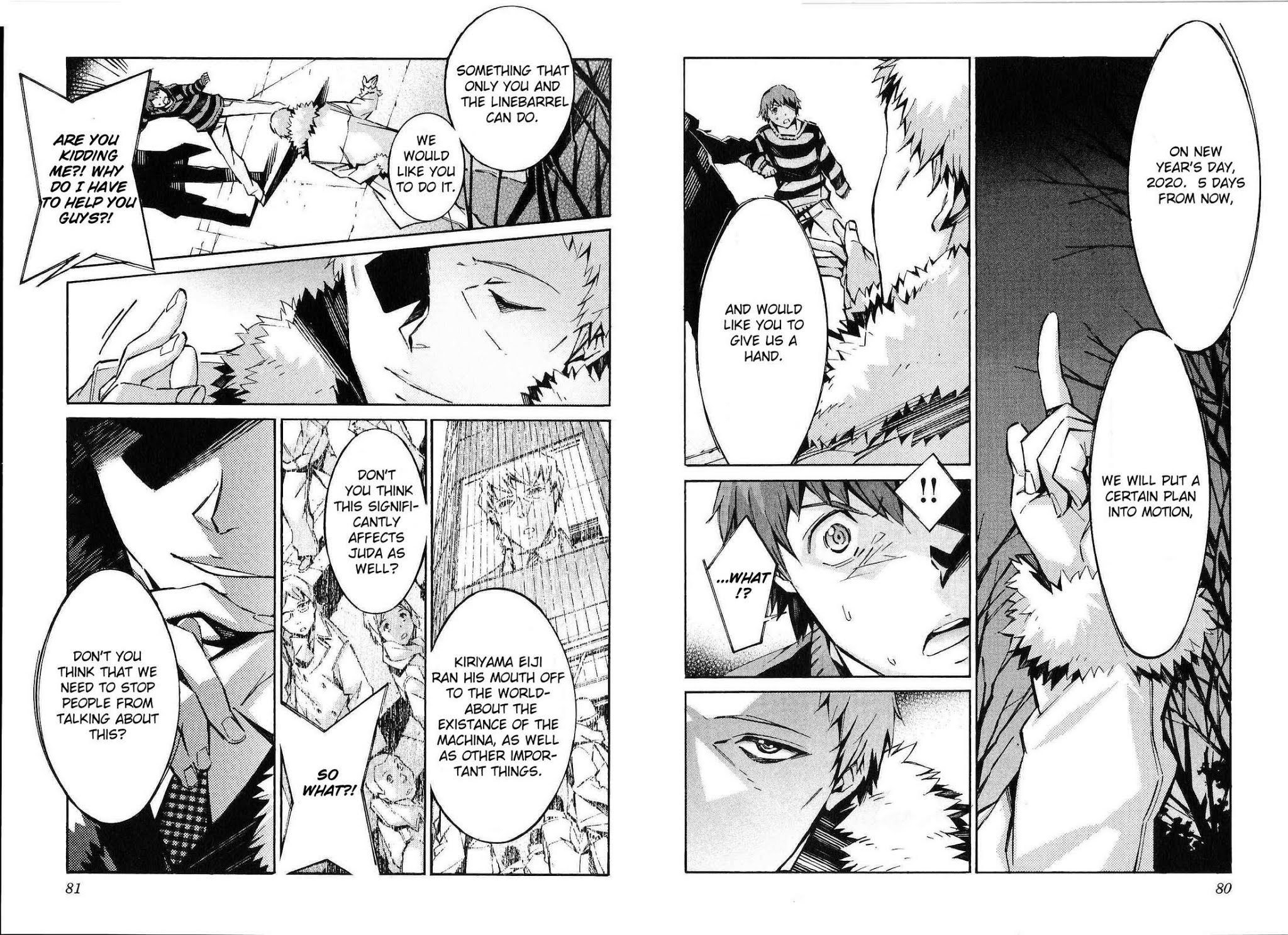 Kurogane no Linebarrel Chapter 41 page 17 - Chapter 41: Reunion