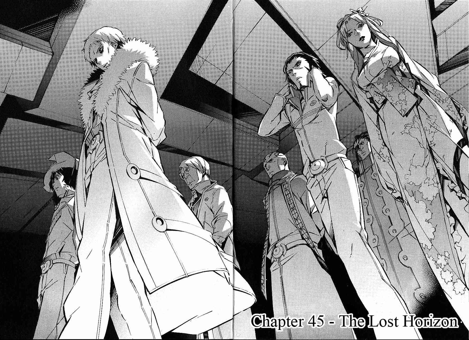 Kurogane no Linebarrel Chapter 45 page 1 - Chapter 45: The Lost Horizon