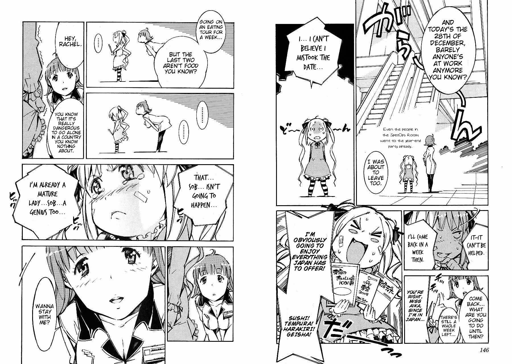 Kurogane no Linebarrel Chapter 46.1 page 6 - Chapter 46.1: It's your first day Rachel-chan