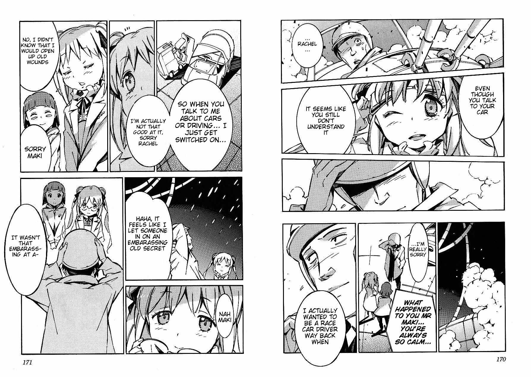 Kurogane no Linebarrel Chapter 46.3 page 5 - Chapter 46.3: That's a secret Rachel-chan