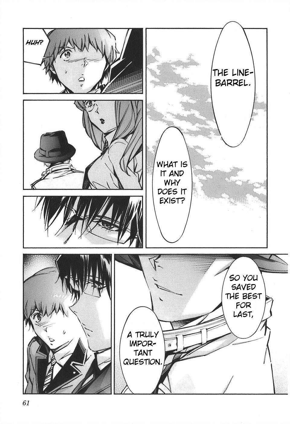 Kurogane no Linebarrel Chapter 52 page 15 - Chapter 52: Causality of Black and White
