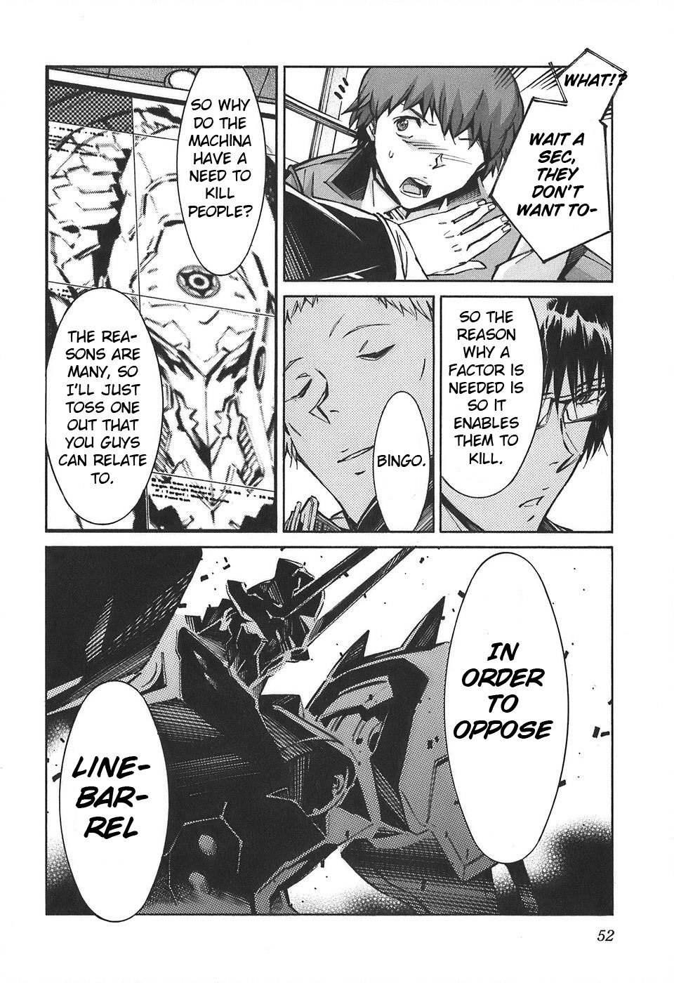 Kurogane no Linebarrel Chapter 52 page 6 - Chapter 52: Causality of Black and White