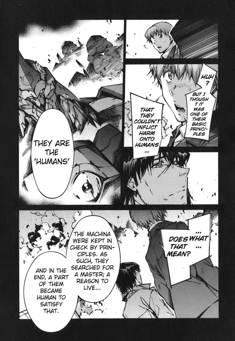 Kurogane no Linebarrel Chapter 67 page 12 - Chapter 67: Hybrid Human Ideology