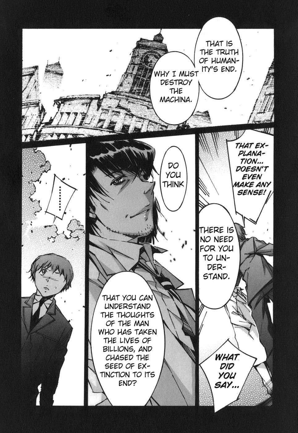 Kurogane no Linebarrel Chapter 67 page 13 - Chapter 67: Hybrid Human Ideology
