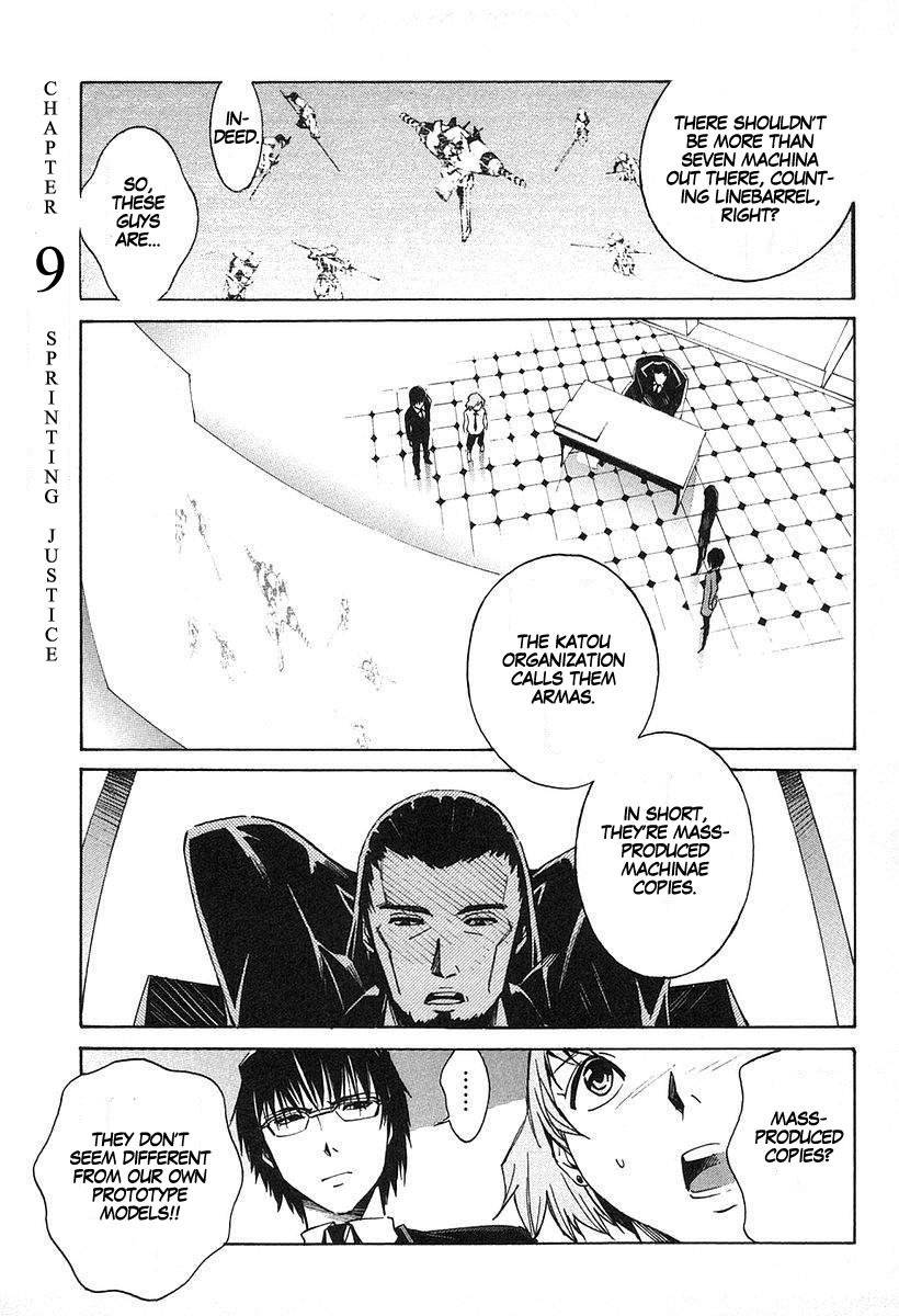 Kurogane no Linebarrel Chapter 9 page 1 - Chapter 9: Sprinting Justice