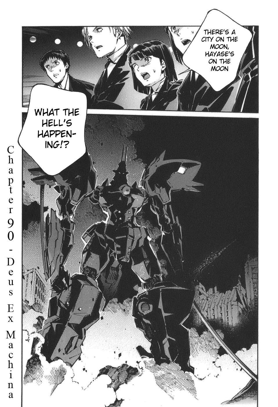 Kurogane no Linebarrel Chapter 90 page 1 - Chapter 90: Deus Ex Machina