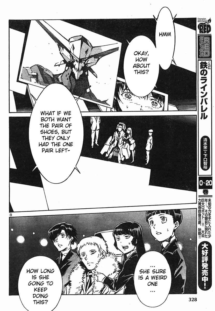 Kurogane no Linebarrel Chapter 93 page 8 - Chapter 93: The Girl Who Draws Her Bow at the World