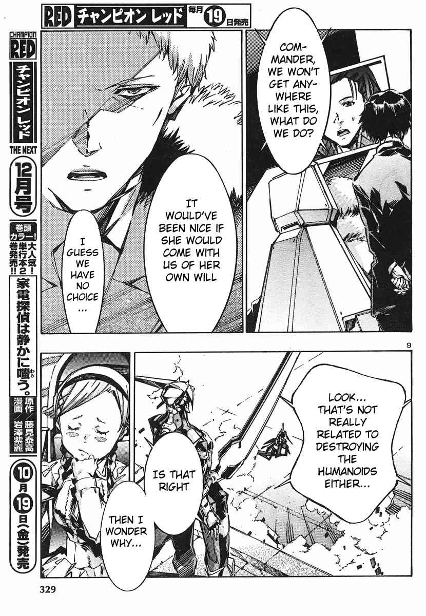 Kurogane no Linebarrel Chapter 93 page 9 - Chapter 93: The Girl Who Draws Her Bow at the World