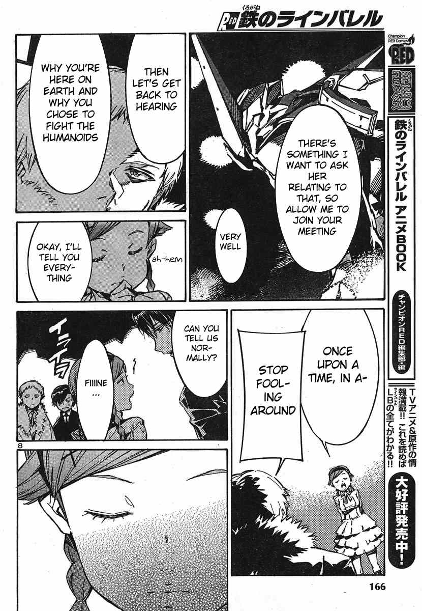Kurogane no Linebarrel Chapter 94 page 8 - Chapter 94: The Line Between Man and Machine
