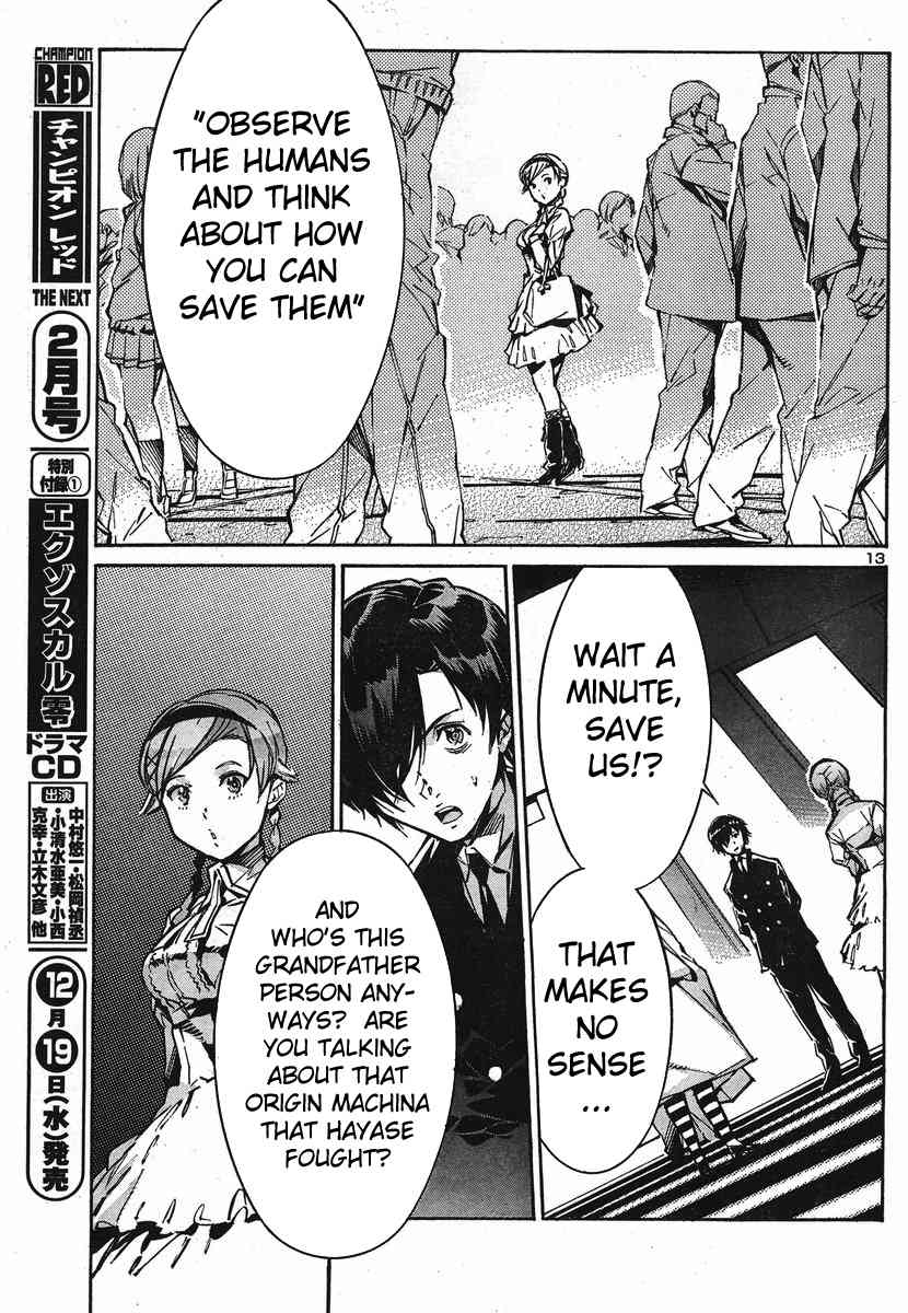 Kurogane no Linebarrel Chapter 95 page 13 - Chapter 95: The Perpetual Project Apollo