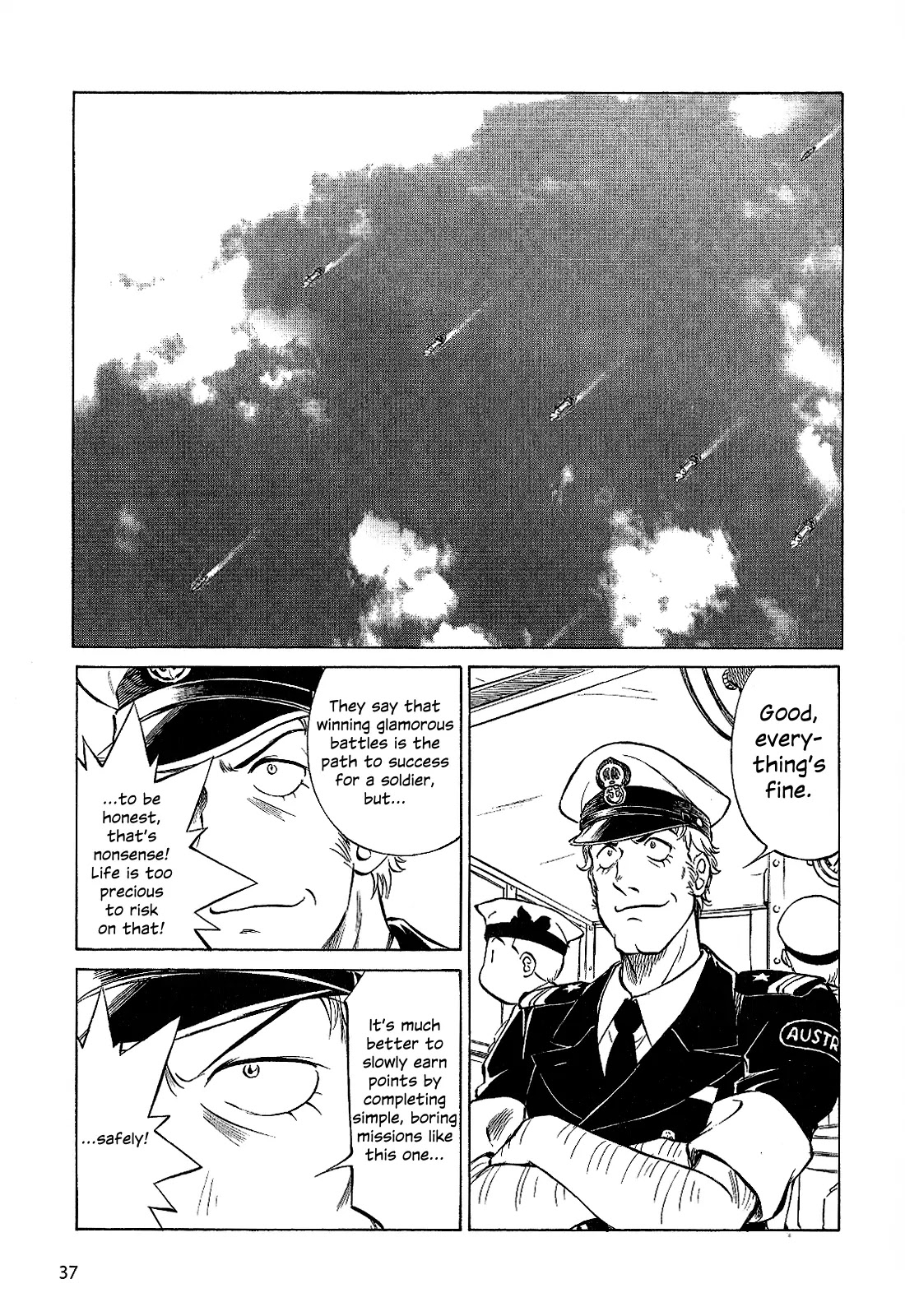 Kurogane Pukapuka Tai Chapter 22 page 5 - Chapter 22: The Wallaby Won't Sink (part 1)