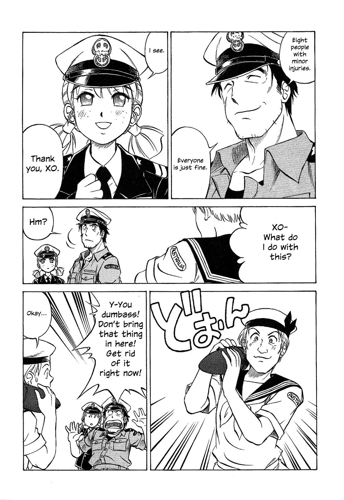 Kurogane Pukapuka Tai Chapter 24 page 14 - Chapter 24: The Wallaby Won't Sink (part 3)
