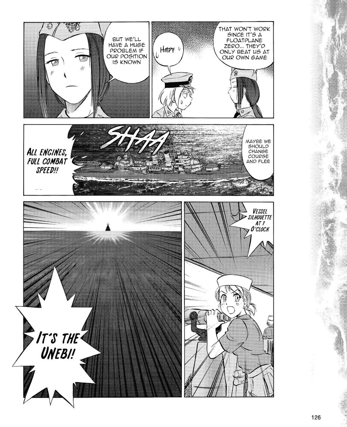 Kurogane Pukapuka Tai Chapter 37 page 12 - Chapter 37: Clash! “Unebi” vs. the US/British cruisers (part 1)