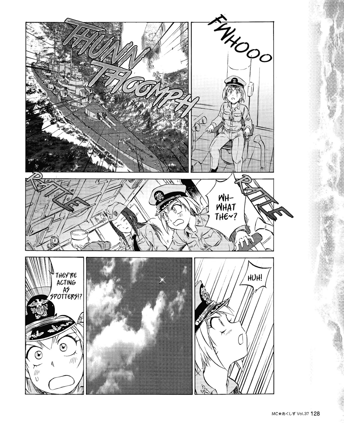 Kurogane Pukapuka Tai Chapter 37 page 14 - Chapter 37: Clash! “Unebi” vs. the US/British cruisers (part 1)