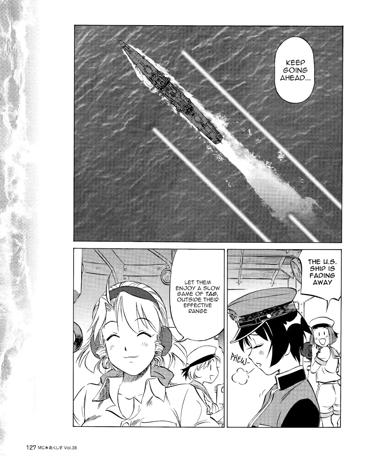 Kurogane Pukapuka Tai Chapter 38 page 13 - Chapter 38: Clash! “Unebi” vs. the US/British cruisers (part 2)
