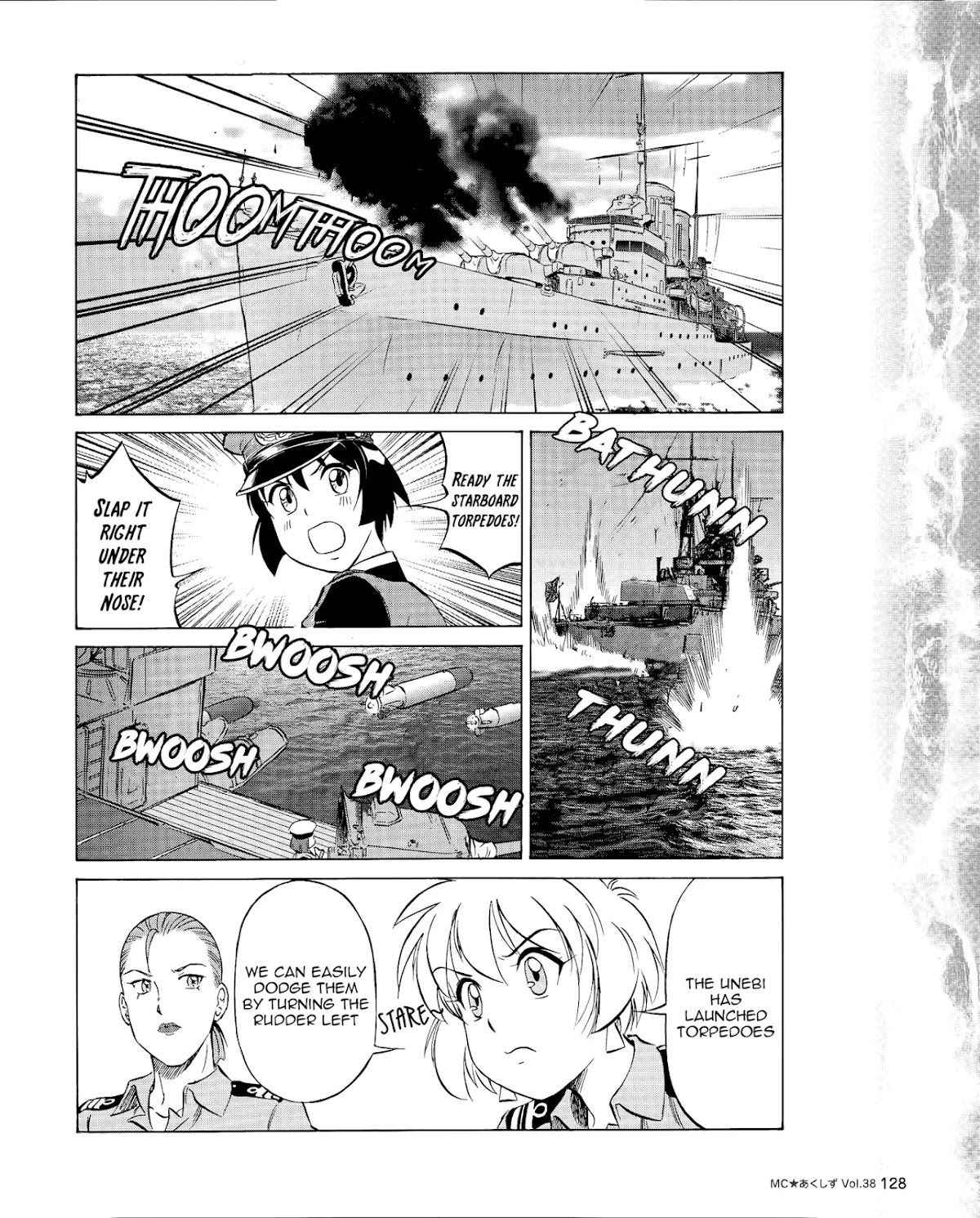 Kurogane Pukapuka Tai Chapter 38 page 14 - Chapter 38: Clash! “Unebi” vs. the US/British cruisers (part 2)