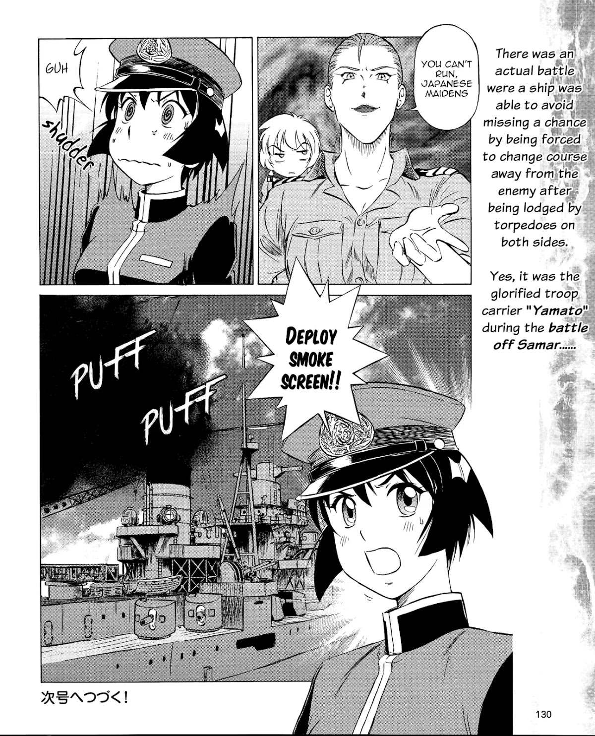 Kurogane Pukapuka Tai Chapter 38 page 16 - Chapter 38: Clash! “Unebi” vs. the US/British cruisers (part 2)