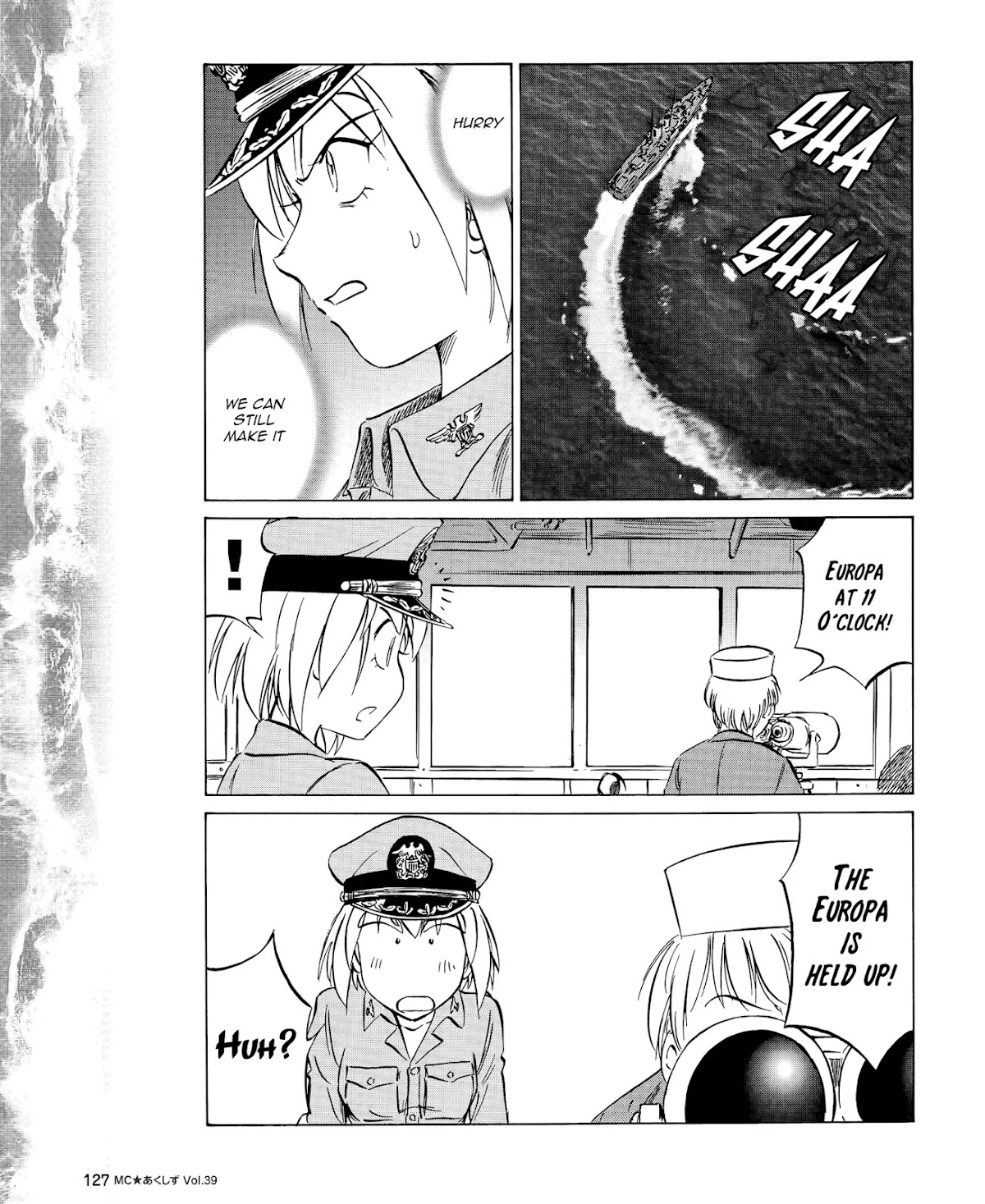 Kurogane Pukapuka Tai Chapter 39 page 13 - Chapter 39: Clash! “Unebi” vs. the US/British cruisers (part 3)