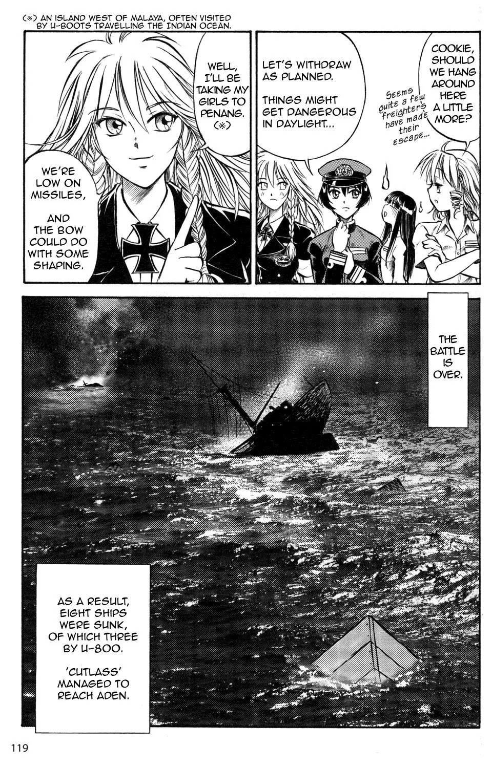 Kurogane Pukapuka Tai Chapter 6 page 15 - Chapter 6: The Big Brawl on Unebi's Shipdeck!