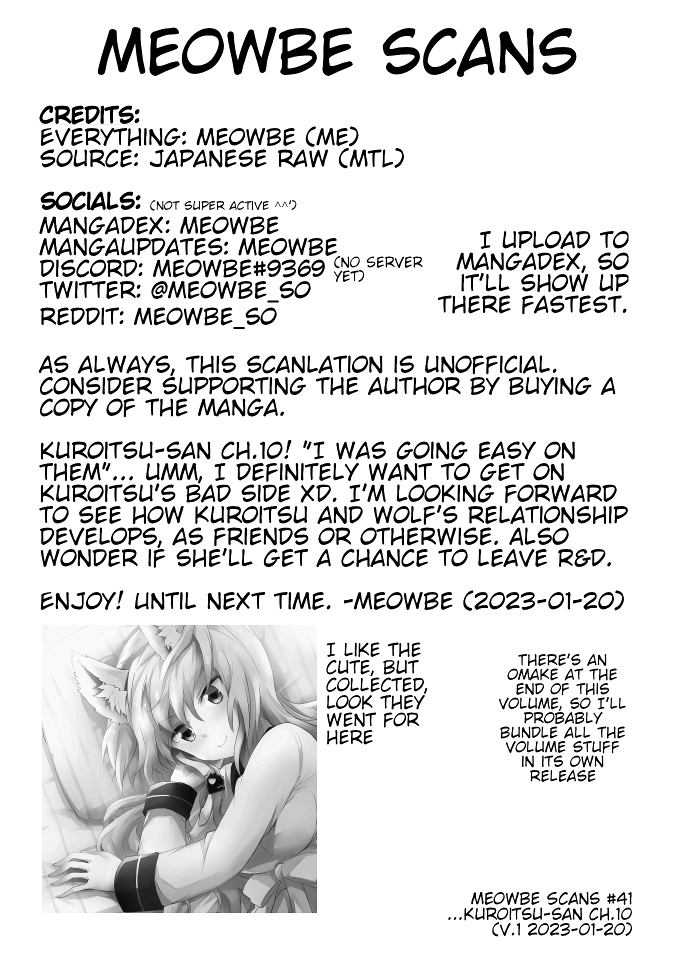 Kuroitsu-san in the Superhuman Research & Development Department Chapter 10 page 21 - Chapter 10: Puppy Love in a Skirt