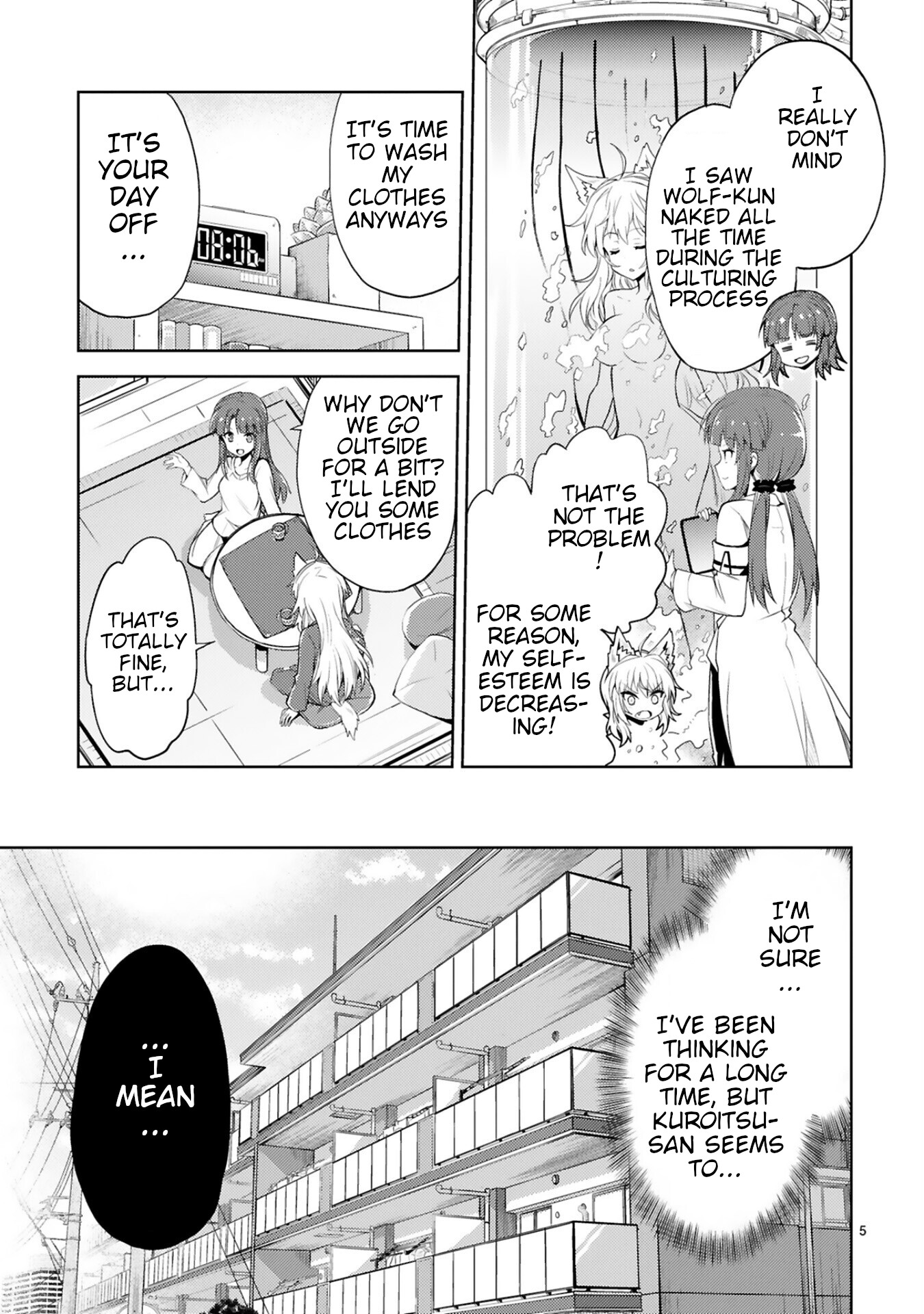 Kuroitsu-san in the Superhuman Research & Development Department Chapter 10 page 5 - Chapter 10: Puppy Love in a Skirt