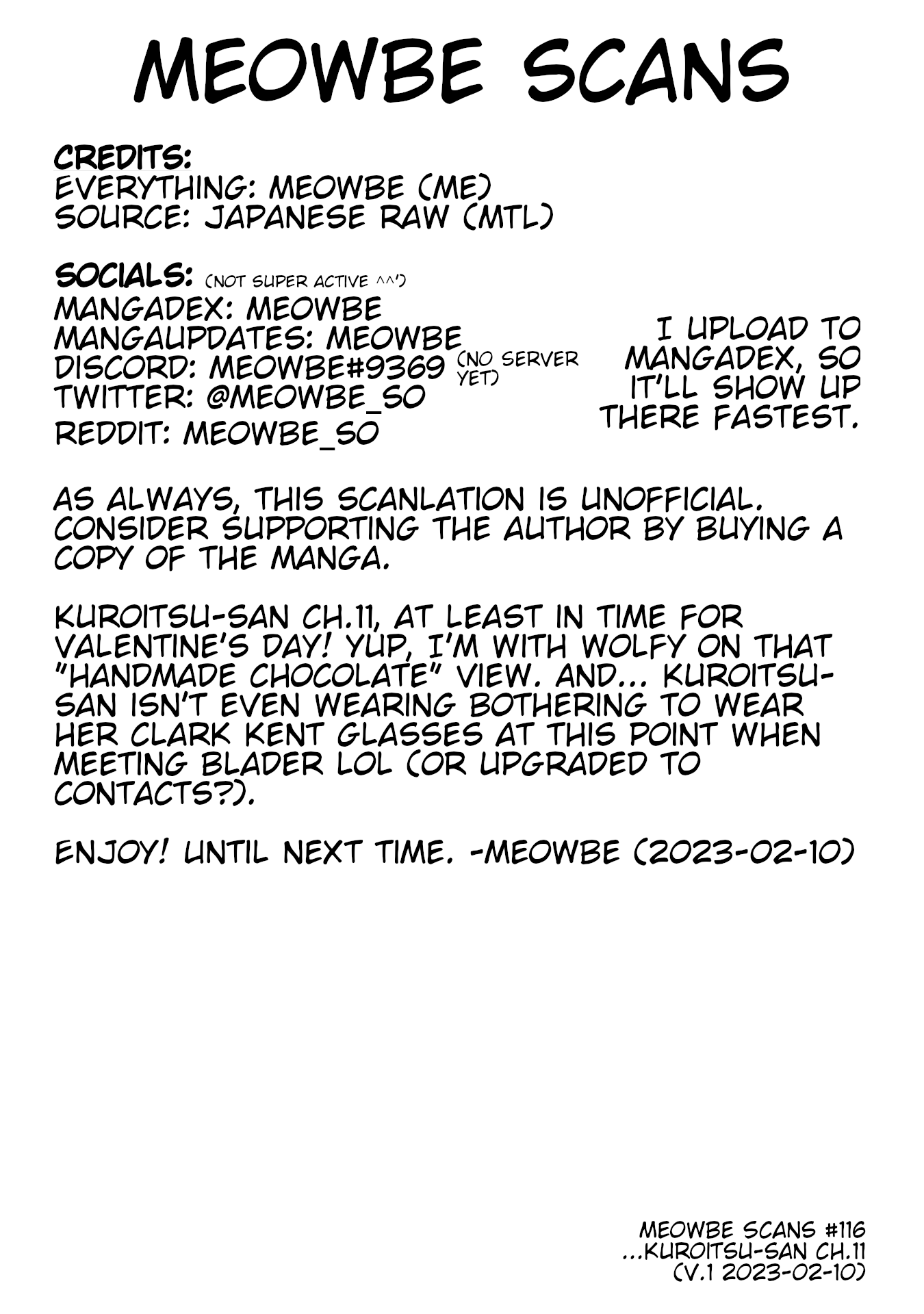 Kuroitsu-san in the Superhuman Research & Development Department Chapter 11 page 22 - Chapter 11: Operation Terrifying Valentine's Day