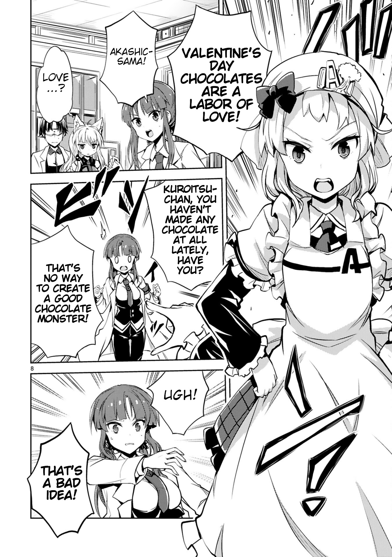 Kuroitsu-san in the Superhuman Research & Development Department Chapter 11 page 8 - Chapter 11: Operation Terrifying Valentine's Day
