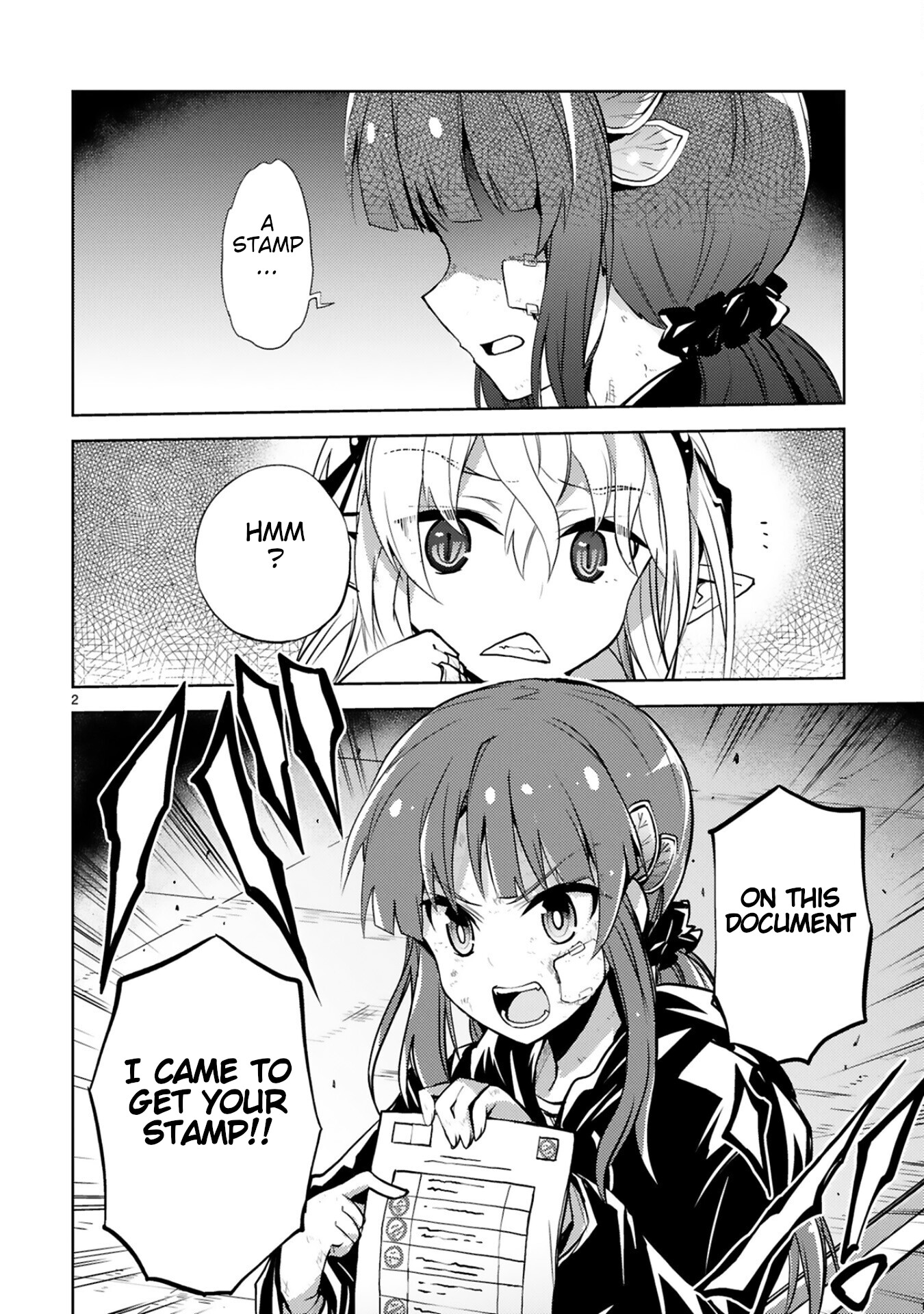 Kuroitsu-san in the Superhuman Research & Development Department Chapter 13 page 2 - Chapter 13: Collecting the Stamps of the Senior Executives