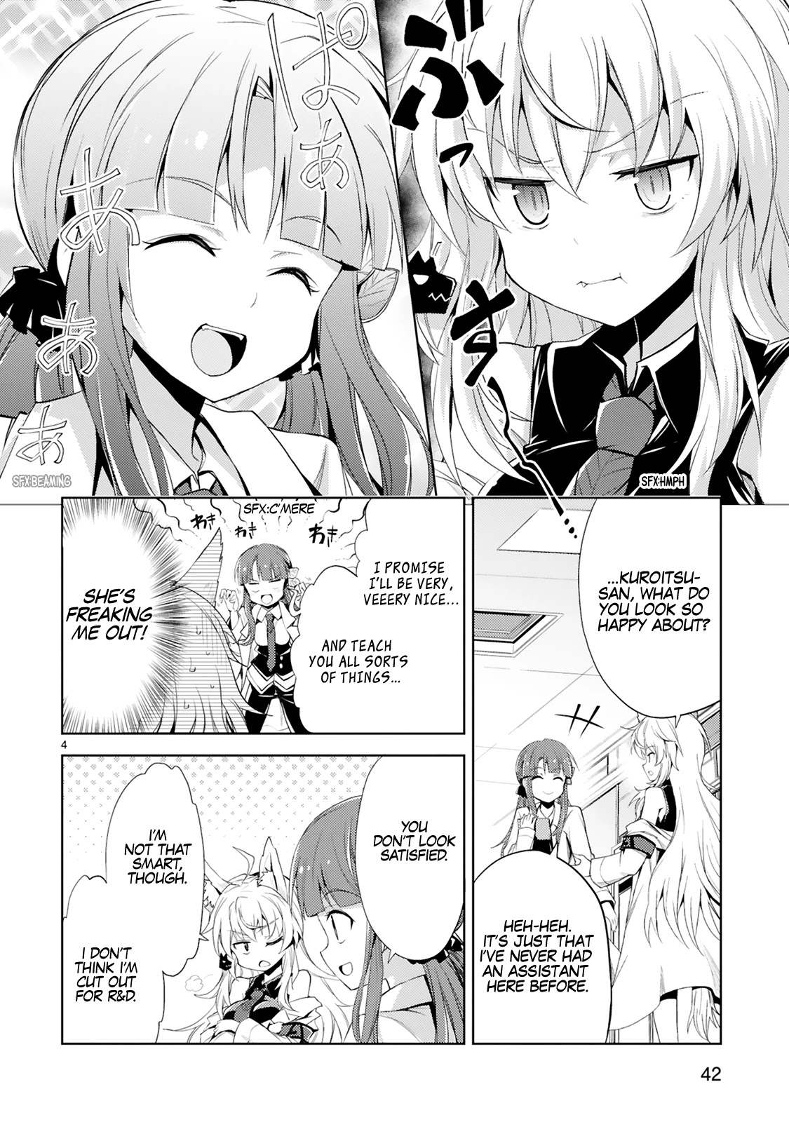 Kuroitsu-san in the Superhuman Research & Development Department Chapter 3 page 5 - Chapter 3: Necessary Modifications