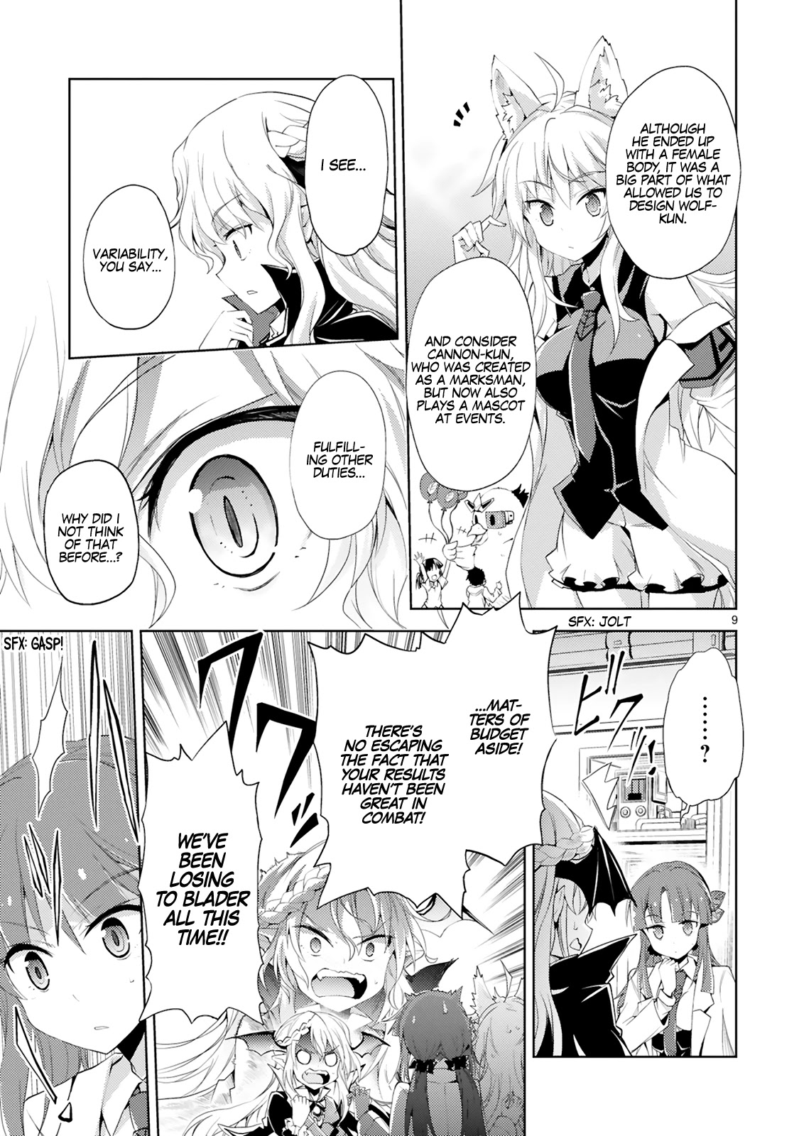 Kuroitsu-san in the Superhuman Research & Development Department Chapter 4 page 10 - Chapter 4: Attack of the Top Brass!