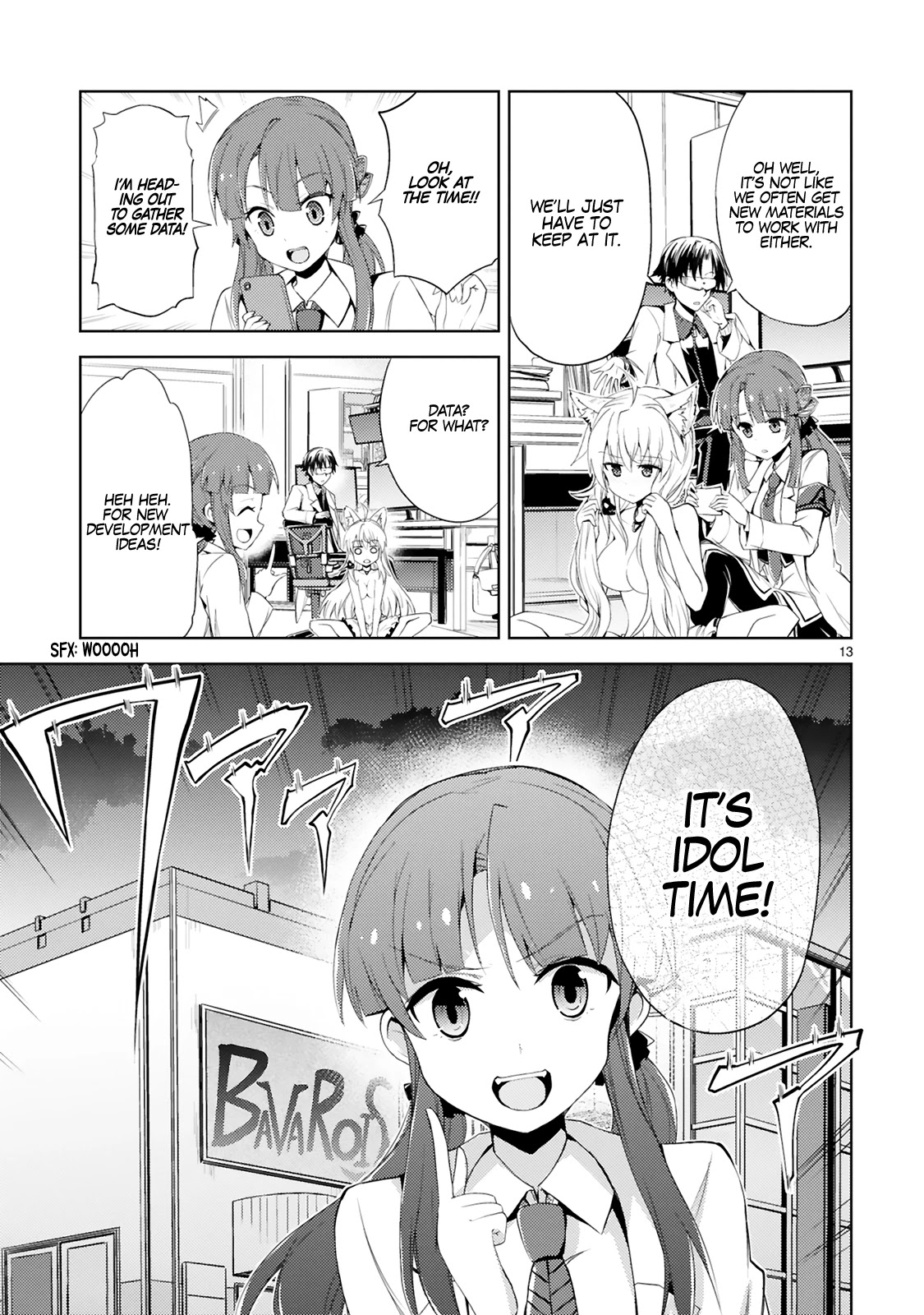 Kuroitsu-san in the Superhuman Research & Development Department Chapter 4 page 14 - Chapter 4: Attack of the Top Brass!