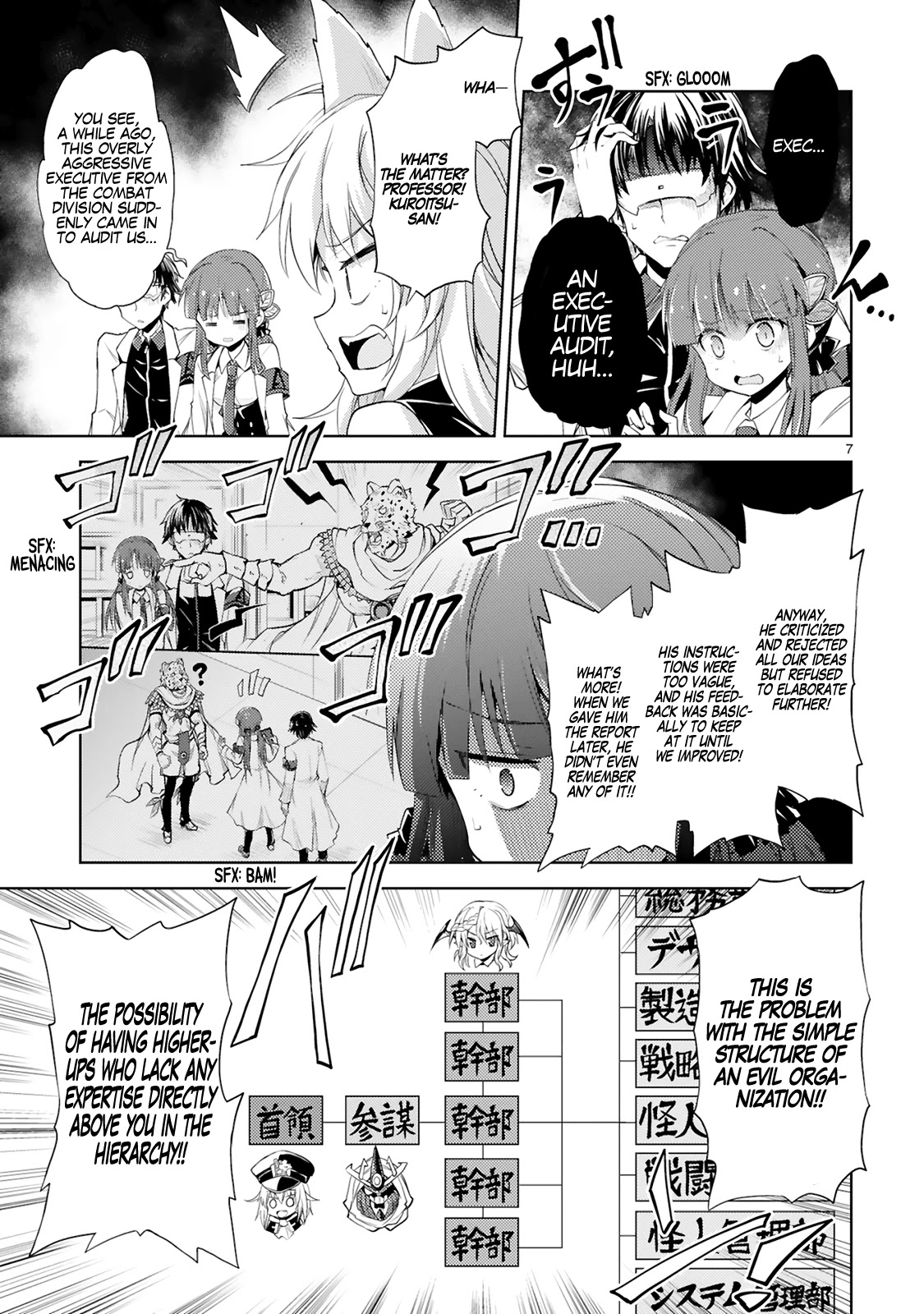 Kuroitsu-san in the Superhuman Research & Development Department Chapter 4 page 8 - Chapter 4: Attack of the Top Brass!