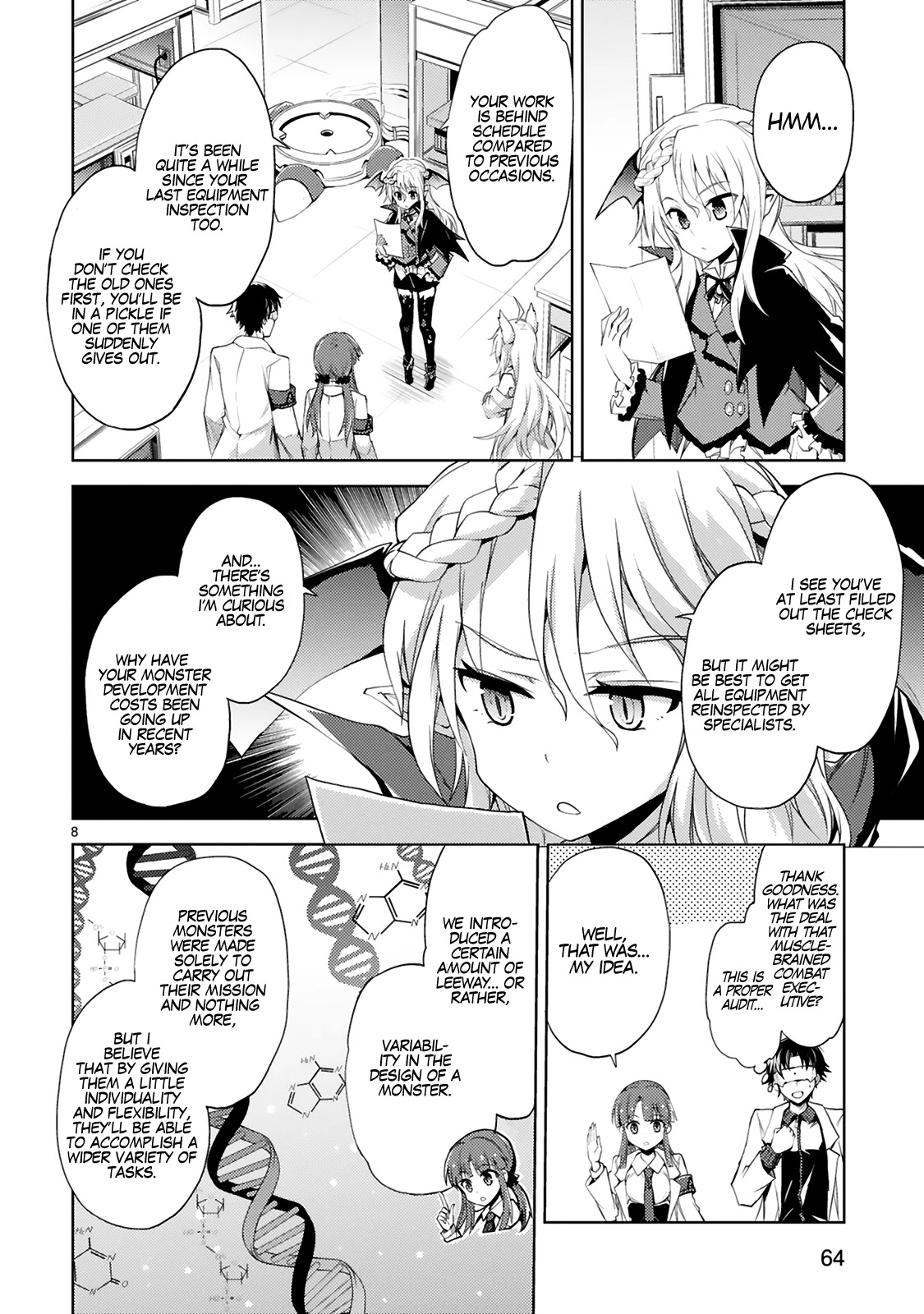 Kuroitsu-san in the Superhuman Research & Development Department Chapter 4 page 9 - Chapter 4: Attack of the Top Brass!